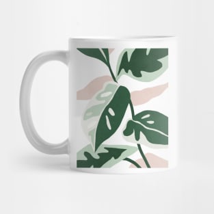 Tropical leaves illustration Mug